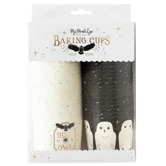 NWT - GOLD FOIL OWL 5oz. Baking FOOD CUPS (50 PCS) - Picture 1 of 3